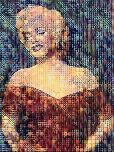 Arts numériques intitulée "Poster Marilyn Monr…" par Tito Villa, Œuvre d'art originale