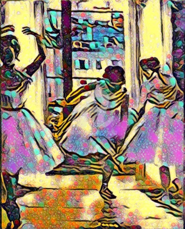 Digitale Kunst mit dem Titel "Les danseuses." von Tito Villa, Original-Kunstwerk