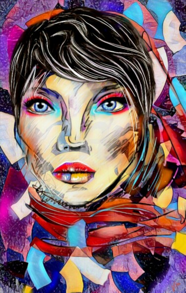 Digital Arts με τίτλο "Jessica." από Tito Villa, Αυθεντικά έργα τέχνης, Ψηφιακή ζωγραφική