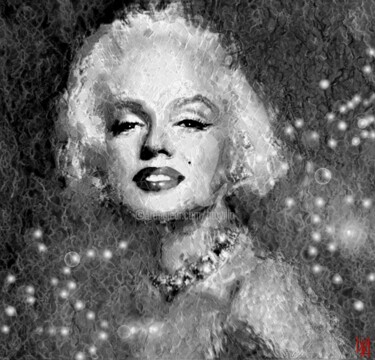 Grafika cyfrowa / sztuka generowana cyfrowo zatytułowany „Marilyn Monroe Gem.…” autorstwa Tito Villa, Oryginalna praca, Mala…