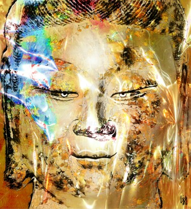 Arts numériques intitulée "Bouddha bodi." par Tito Villa, Œuvre d'art originale, Peinture numérique