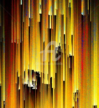 Arts numériques intitulée "Un soir en ville." par Tito Villa, Œuvre d'art originale, Peinture numérique
