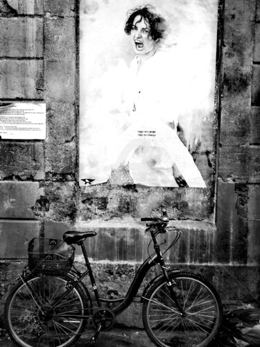 Fotografia intitolato "Le cri du vélo." da Tito Villa, Opera d'arte originale, Fotografia digitale