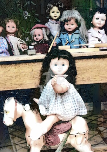 Fotografie getiteld "les poupées à l'hip…" door Tito Villa, Origineel Kunstwerk, Digitale fotografie