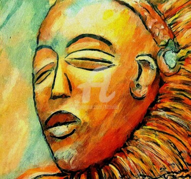 Arte digital titulada "africa-ethnic" por Tito Villa, Obra de arte original, Pintura Digital