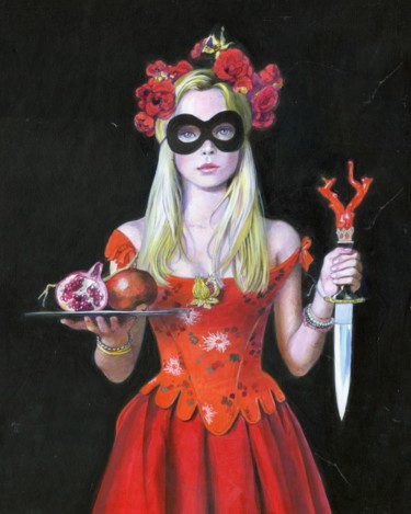 Schilderij getiteld "The Legend of Pomeg…" door Titti Garelli, Origineel Kunstwerk, Acryl