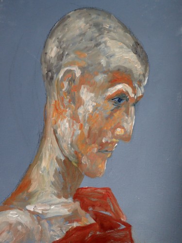 Painting titled "Portrait 1" by Titus, Original Artwork, Oil