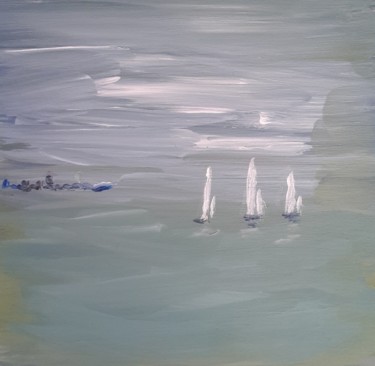 Painting titled "Voiles 2" by Titus, Original Artwork, Acrylic
