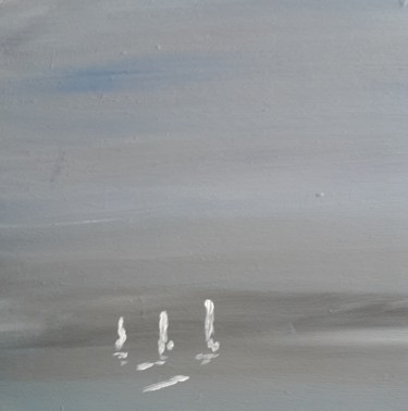 Painting titled "Voiles 5" by Titus, Original Artwork, Acrylic