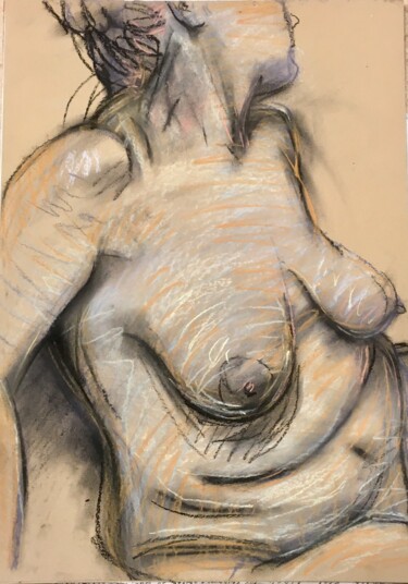 Zeichnungen mit dem Titel "Weiblicher Akt, Pas…" von Sergej Luzewitsch, Original-Kunstwerk, Pastell