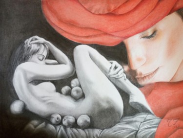 Malarstwo zatytułowany „FEMMINILITA'” autorstwa Tiziana Artist, Oryginalna praca, Pastel