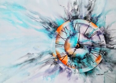 Il tempo Pittura intitolato "Il tempo" da Tiziana Bazzani, Opera d'arte originale, Acquarello
