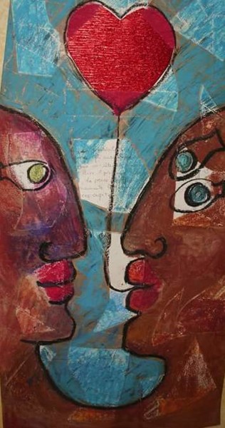 Peinture intitulée "amore d'aria" par Tiziana Salvi, Œuvre d'art originale