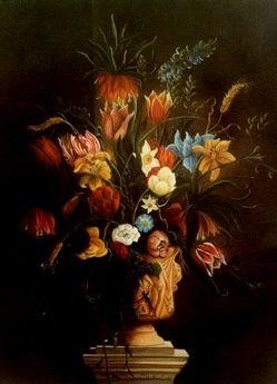 Peinture intitulée "Flowers" par Tjerk Reijinga, Œuvre d'art originale, Autre