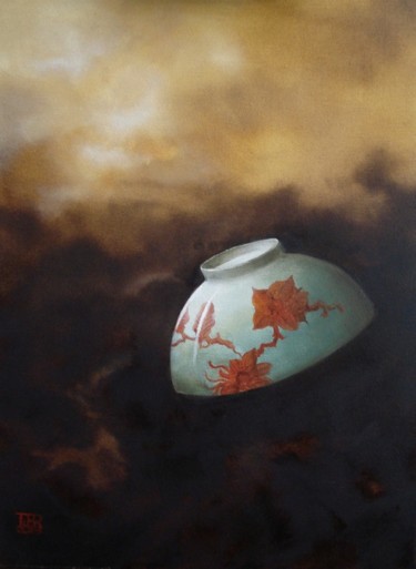 Pintura titulada "flying-cup-maart-20…" por Tjerk Reijinga, Obra de arte original, Oleo