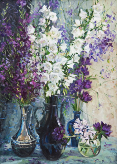 Painting titled "Lily Bells" by Olga Sedykh, Original Artwork, Oil