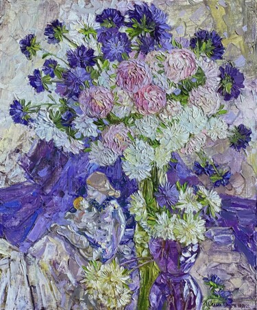 "A bouquet of tender…" başlıklı Tablo Olga Sedykh tarafından, Orijinal sanat, Petrol