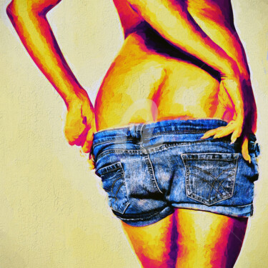 Digitale Kunst getiteld "jeans.jpg" door Tobias Ginski, Origineel Kunstwerk, Digitaal Schilderwerk