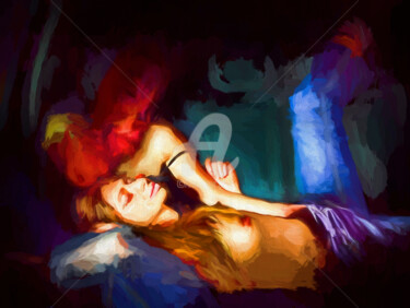 Arte digital titulada "Love in the car" por Tobias Ginski, Obra de arte original, Pintura Digital