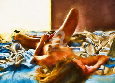 Digital Arts titled "she" by Tobias Ginski, Original Artwork, Digital Painting