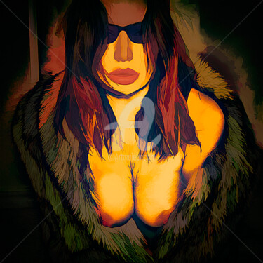 Digital Arts titled "Queen 03" by Tobias Ginski, Original Artwork, Digital Painting