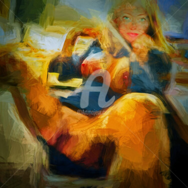 Digitale Kunst getiteld "Goddess 7" door Tobias Ginski, Origineel Kunstwerk, Digitaal Schilderwerk