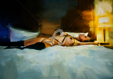 Digital Arts titled "Room 28 nr 31" by Tobias Ginski, Original Artwork, Digital Painting