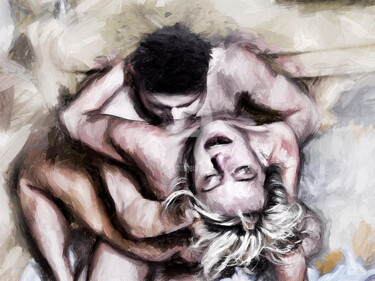 Digital Arts titled "couple 1" by Tobias Ginski, Original Artwork, Digital Painting