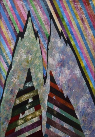 Painting titled "Kölner Dom IV" by Tobitim, Original Artwork