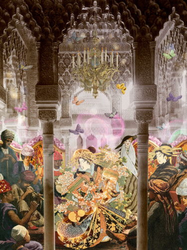Collages intitolato "Dancing Queen" da Toby Leon, Opera d'arte originale, Collage digitale
