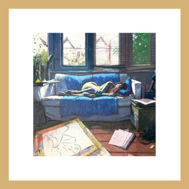 Pintura titulada "The couch" por Toby Mulligan, Obra de arte original, Acrílico