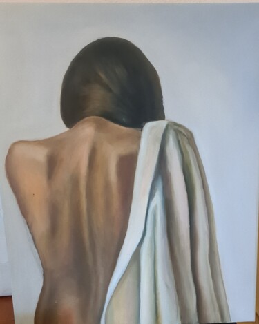 Картина под названием "Незнакомка" - Натали Сницар, Подлинное произведение искусства, Масло
