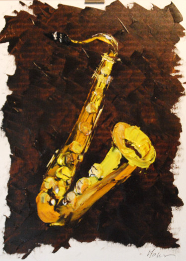 Painting titled "SAXO" by Tanguy Moser, Original Artwork