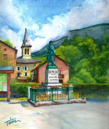 Malerei mit dem Titel "Saint-martin-en-ver…" von Toine, Original-Kunstwerk, Öl