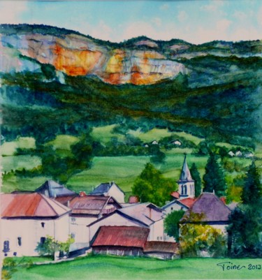 Painting titled "Saint-martin-en-ver…" by Toine, Original Artwork, Oil