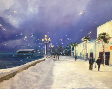 Painting titled "Crimea" by Alina Toknova, Original Artwork, Oil