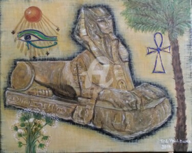 Peinture intitulée "Sphinx" par Tol Dana, Œuvre d'art originale, Acrylique