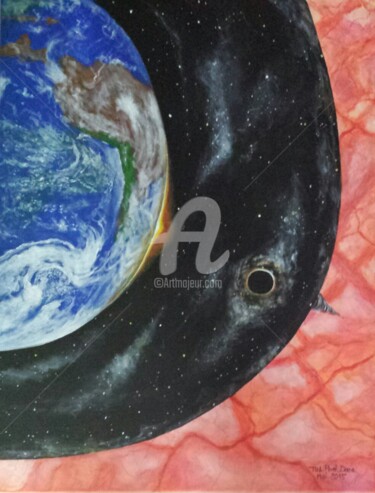 Peinture intitulée "C'est space !" par Tol Dana, Œuvre d'art originale, Acrylique Monté sur Châssis en bois
