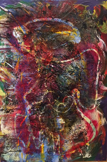 Pittura intitolato "Art Abstrait" da Elise, Opera d'arte originale, Acrilico