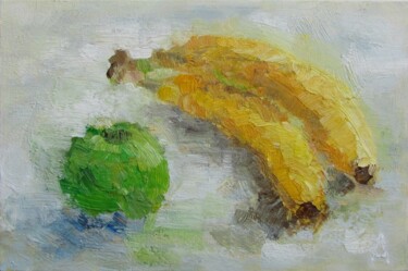 Peinture intitulée "Бананы" par Anatolii Andriets, Œuvre d'art originale, Huile