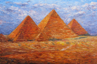 Картина под названием "Вершины" - Анатолий Андриец, Подлинное произведение искусства, Масло