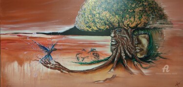Картина под названием "Eternal sunshine" - Tolliac, Подлинное произведение искусства, Акрил Установлен на Деревянная рама дл…