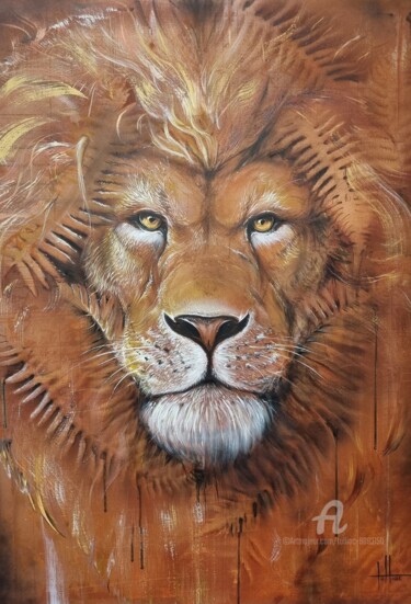 Painting titled "The King" by Tolliac, Original Artwork, Acrylic