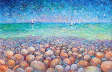 Картина под названием "морской пейзаж" - Ирина Толстикова, Подлинное произведение искусства, Масло