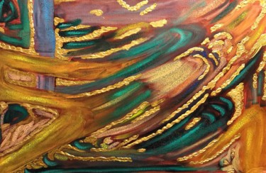 Painting titled "Waves" by Alexey, Original Artwork, Acrylic