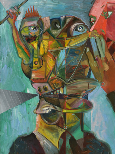 Secret Start #3 Painting titled "Secret Start #3" by Tom Aberneithie, Original Art, Oil
