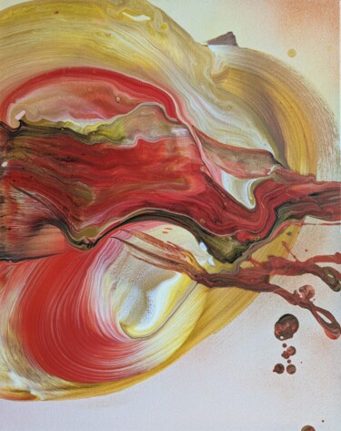 Painting titled "Treizième Mouvement" by Tom Dunan, Original Artwork, Acrylic Mounted on Wood Stretcher frame