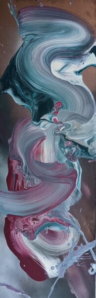 Картина под названием "31eme Mouvement" - Tom Dunan, Подлинное произведение искусства, Акрил Установлен на Деревянная рама д…