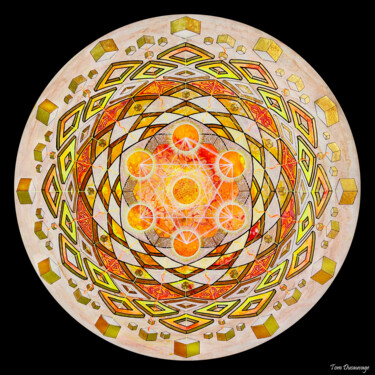 Pittura intitolato "Seven Suns" da Tom Dusauvage, Opera d'arte originale, Acrilico