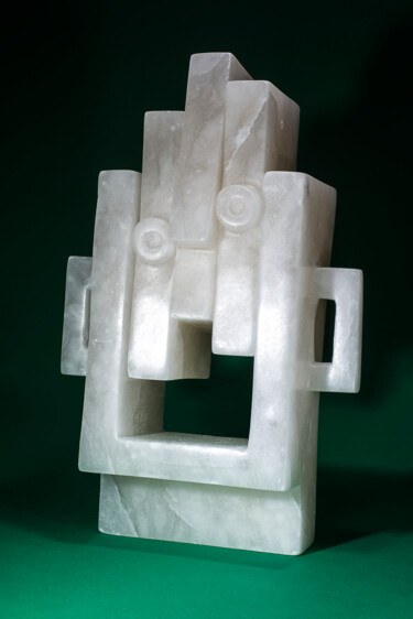 Sculpture titled "Le cri" by Tom Sturm, Original Artwork, Stone